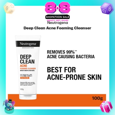 NEUTROGENA - Deep Clean Acne Foaming Cleanser (For Acne Prone Skin)100g