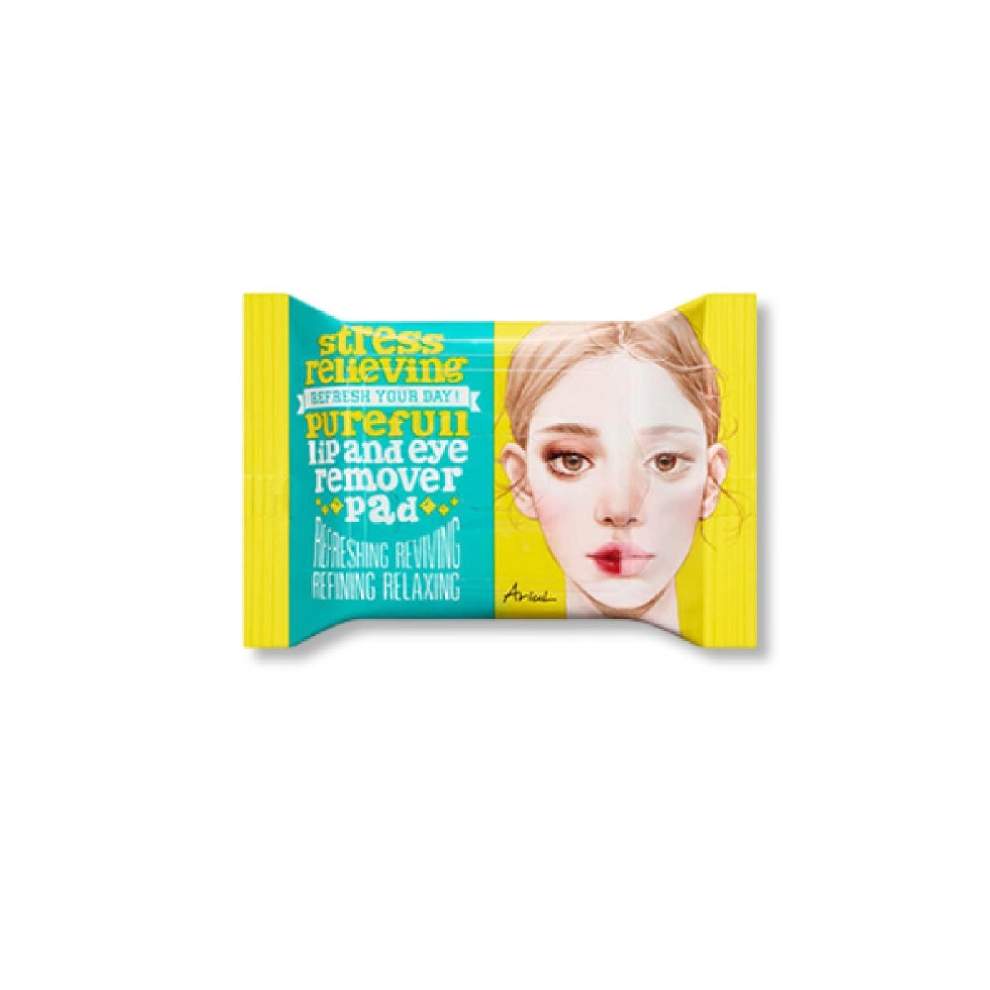 Stress Relieving Purefull Lip & Eye Remover Pad 30s