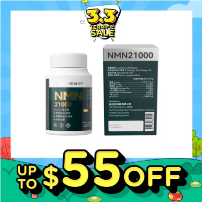 TIMESHOP NMN 21000 Capsule (To Repair DNA Damage, Physical Rejuvenation, Anti-Aging & Reverse Aging) 100s