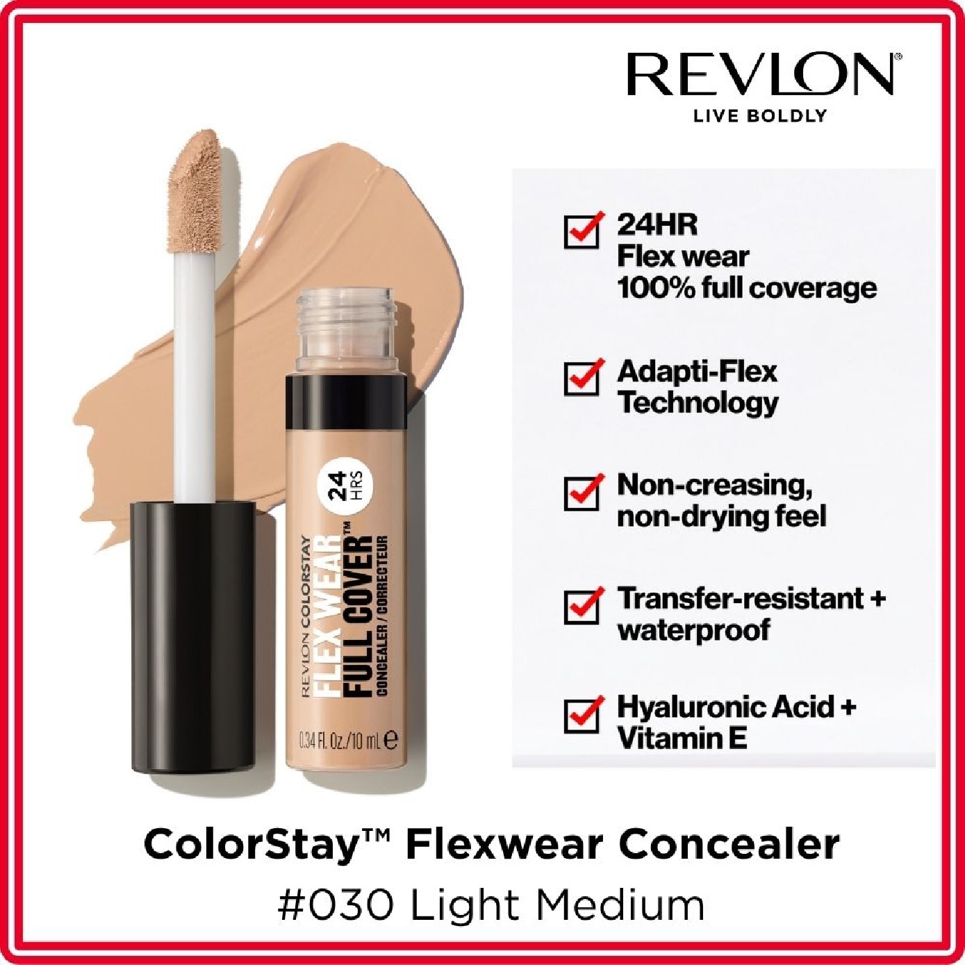 ColorStay Flex Wear Full Cover™ Concealer #030 Light Medium 10ml