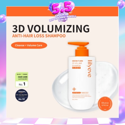 LILYEVE - Grow:Turn Anti-Hair Loss 3D Volume Shampoo 500ml