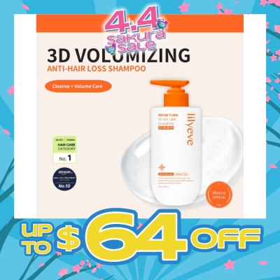 LILYEVE - Grow:Turn Anti-Hair Loss 3D Volume Shampoo 500ml