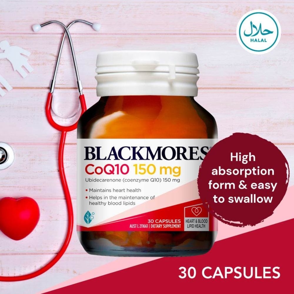 Blackmores CoQ10 150mg Capsules 30s<BR>