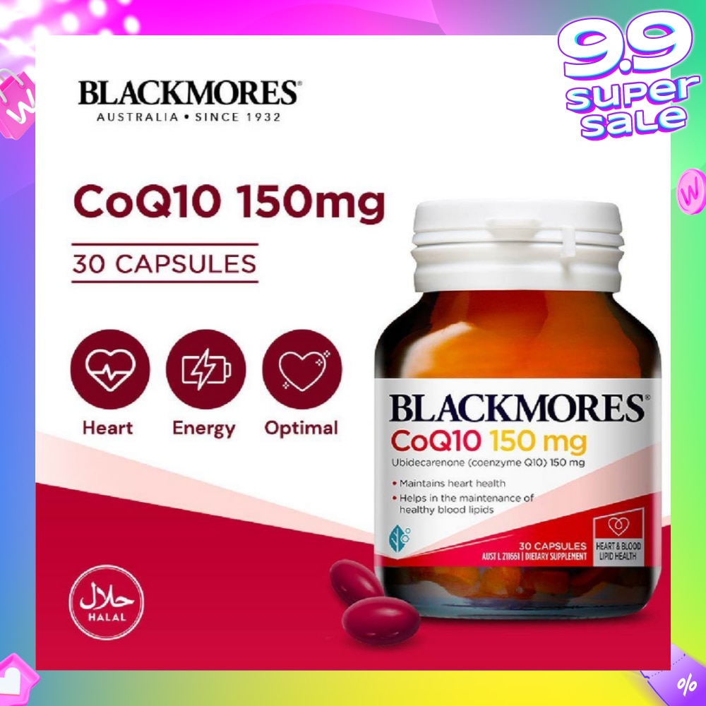 CoQ10 150mg Capsules 30s<BR>