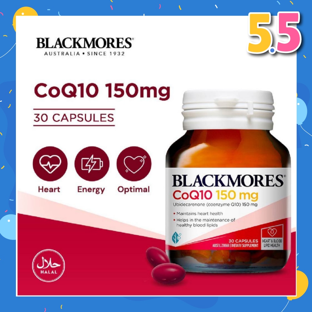Blackmores CoQ10 150mg Capsules 30s<BR>
