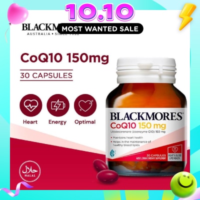 BLACKMORES CoQ10 150mg Capsules 30s image