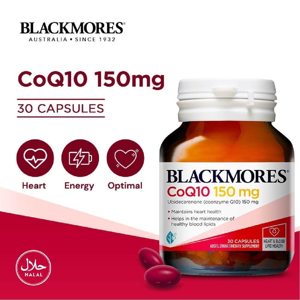 Blackmores CoQ10 150mg Capsules 30s<BR>