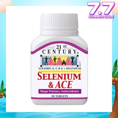 21ST CENTURY Healthcare Selenium & ACE Mega Potency Antioxidants Tablets (Protect from Free - Radicals) 30s