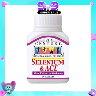 21ST CENTURY - Healthcare Selenium & ACE Mega Potency Antioxidants Tablets (Protect from Free - Radicals) 30s image