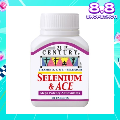 21ST CENTURY Healthcare Selenium & ACE Mega Potency Antioxidants Tablets (Protect from Free - Radicals) 30s