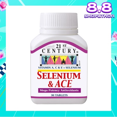 21ST CENTURY Healthcare Selenium & ACE Mega Potency Antioxidants Tablets (Protect from Free - Radicals) 30s