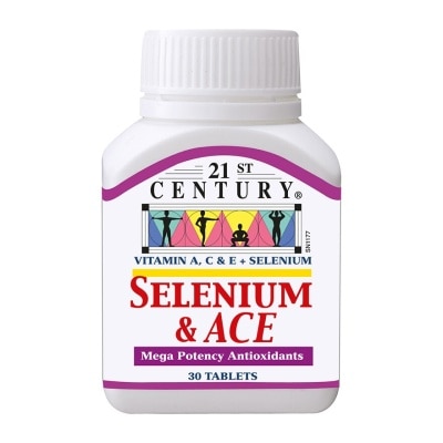 21ST CENTURY Healthcare Selenium & ACE Mega Potency Antioxidants Tablets (Protect from Free - Radicals) 30s