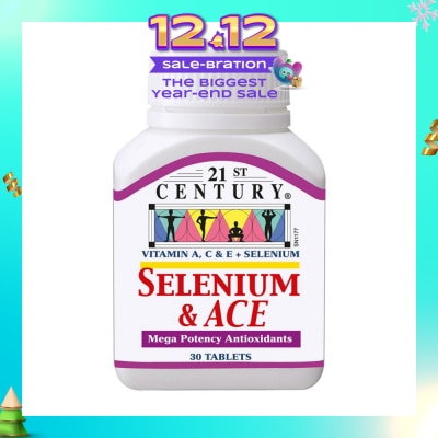21ST CENTURY Healthcare Selenium & ACE Mega Potency Antioxidants Tablets (Protect from Free - Radicals) 30s