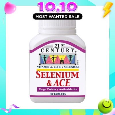 21ST CENTURY Healthcare Selenium & ACE Mega Potency Antioxidants Tablets (Protect from Free Radicals) 30s image