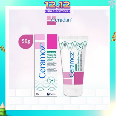 CERADAN CERAMOZ Mosquito Repellent Cream (Protect & Moisturize + With 10% Deet + 3:1:1 Ceramide-dominant) 50g