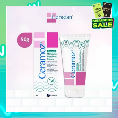 CERADAN CERAMOZ Mosquito Repellent Cream (Protect & Moisturize + With 10% Deet + 3:1:1 Ceramide-dominant) 50g