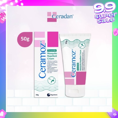 CERADAN CERAMOZ Mosquito Repellent Cream (Protect & Moisturize + With 10% Deet + 3:1:1 Ceramide-dominant) 50g