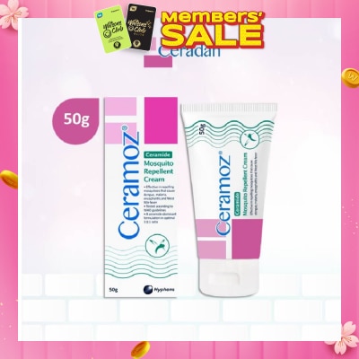 CERADAN CERAMOZ Mosquito Repellent Cream (Protect & Moisturize + With 10% Deet + 3:1:1 Ceramide-dominant) 50g