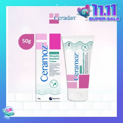 CERADAN CERAMOZ Mosquito Repellent Cream (Protect & Moisturize + With 10% Deet + 3:1:1 Ceramide-dominant) 50g