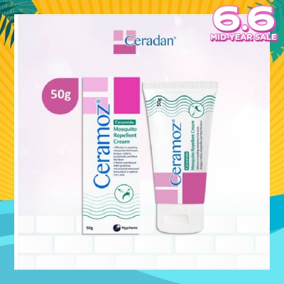 CERADAN CERAMOZ Mosquito Repellent Cream (Protect & Moisturize + With 10% Deet + 3:1:1 Ceramide-dominant) 50g