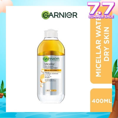 GARNIER All-in-1 Micellar Cleanser & Makeup Remover (For Dry Skin & Waterproof Makeup) 400ml