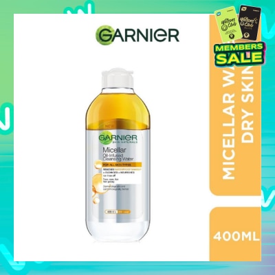 GARNIER All-in-1 Micellar Cleanser & Makeup Remover (For Dry Skin & Waterproof Makeup) 400ml