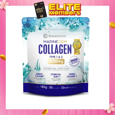KINOHIMITSU Marine Collagen 5000mg (Ageing) 180g