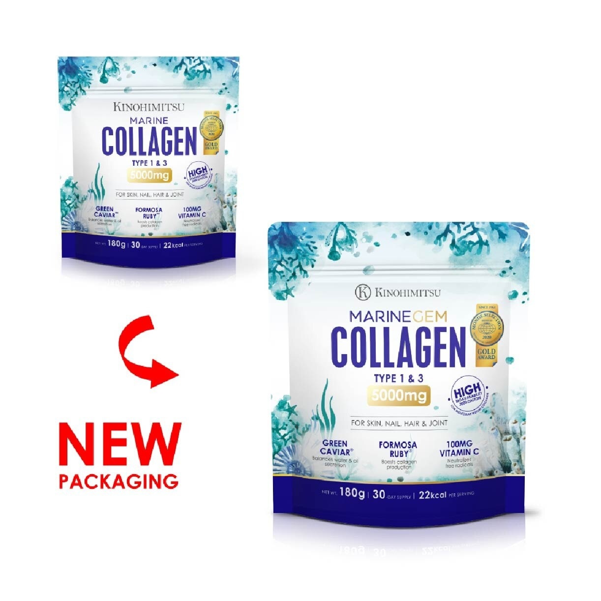 Marine Collagen 5000mg (Ageing) 180g