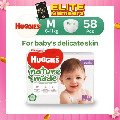 HUGGIES Platinum Naturemade Pants M 58s