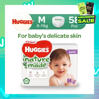 HUGGIES Platinum Naturemade Pants M 58s