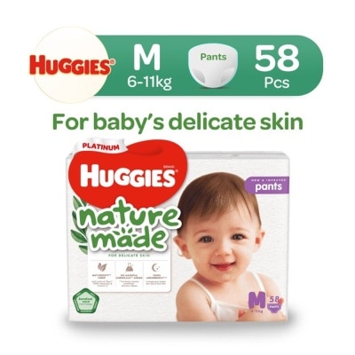 HUGGIES Platinum Naturemade Pants M 58s