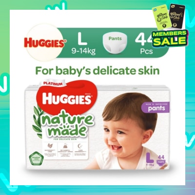 HUGGIES Platinum  Naturemade Pants L 44s