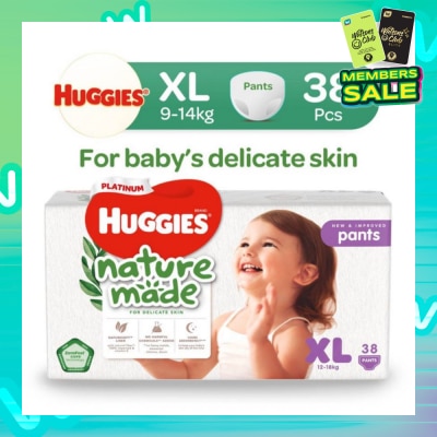 HUGGIES Platinum Naturemade Pants XL 38s