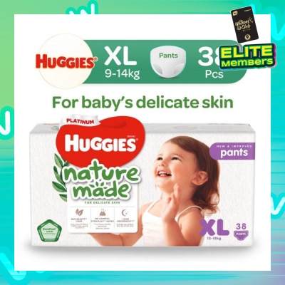 HUGGIES Platinum Naturemade Pants XL 38s