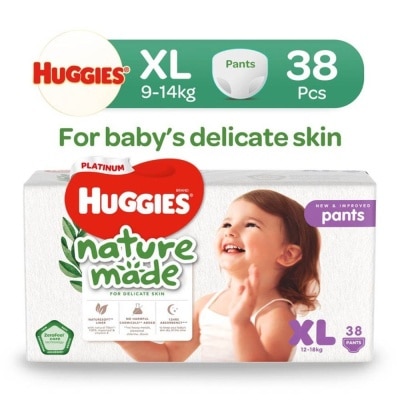 HUGGIES Platinum Naturemade Pants XL 38s