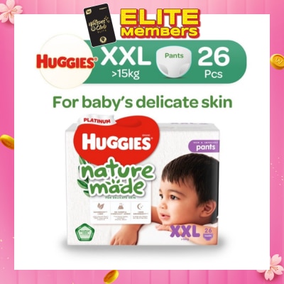 HUGGIES Platinum Naturemade Pants XXL 26s