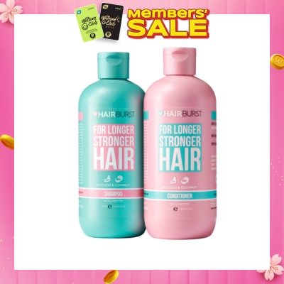 HAIRBURST For Longer Stronger Hair Avocado & Coconut Packset (Shampoo 350ml & Conditioner 350ml) 1s