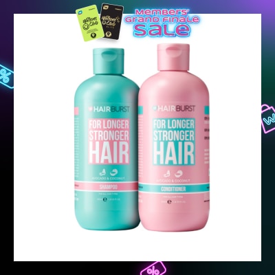 HAIRBURST For Longer Stronger Hair Avocado & Coconut Packset (Shampoo 350ml & Conditioner 350ml) 1s