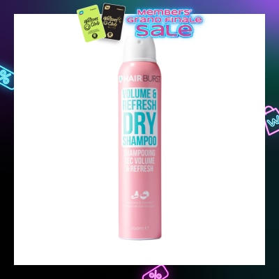 HAIRBURST Volume & Refresh Dry Shampoo Avocado & Coconut (Paraben & Silicone Free) 200ml