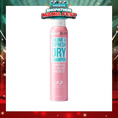 HAIRBURST - Volume & Refresh Dry Shampoo Avocado & Coconut (Paraben & Silicone Free) 200ml (Expiry: Feb`2027)