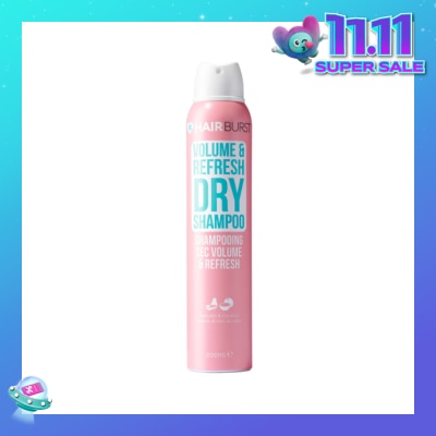 HAIRBURST Volume & Refresh Dry Shampoo Avocado & Coconut (Paraben & Silicone Free) 200ml
