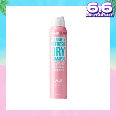 HAIRBURST Volume & Refresh Dry Shampoo Avocado & Coconut (Paraben & Silicone Free) 200ml