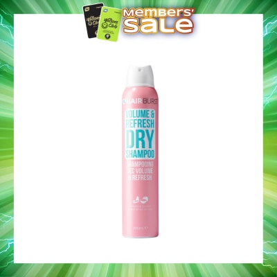 HAIRBURST - Volume & Refresh Dry Shampoo Avocado & Coconut (Paraben & Silicone Free) 200ml (Expiry: Feb`2027)
