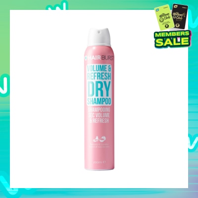 HAIRBURST Volume & Refresh Dry Shampoo Avocado & Coconut (Paraben & Silicone Free) 200ml