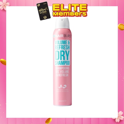 HAIRBURST Volume & Refresh Dry Shampoo Avocado & Coconut (Paraben & Silicone Free) 200ml