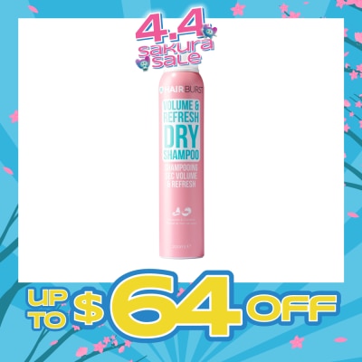 HAIRBURST - Volume & Refresh Dry Shampoo Avocado & Coconut (Paraben & Silicone Free) 200ml