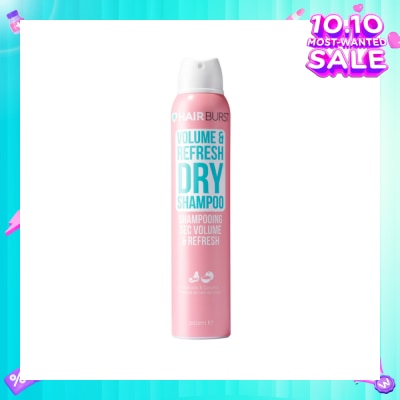 HAIRBURST Volume & Refresh Dry Shampoo Avocado & Coconut (Paraben & Silicone Free) 200ml