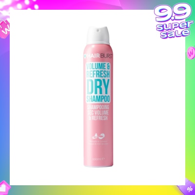 HAIRBURST Volume & Refresh Dry Shampoo Avocado & Coconut (Paraben & Silicone Free) 200ml
