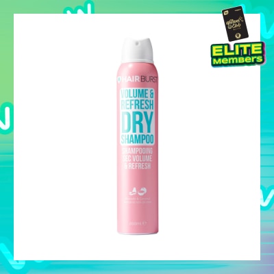 HAIRBURST Volume & Refresh Dry Shampoo Avocado & Coconut (Paraben & Silicone Free) 200ml