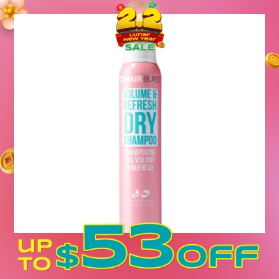 HAIRBURST Volume & Refresh Dry Shampoo Avocado & Coconut (Paraben & Silicone Free) 200ml